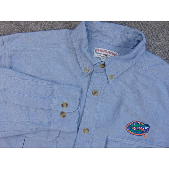 Florida Gators Shirts Mens Small Blue White Oxford Button Down Collar OCBD - Picture 1 of 7